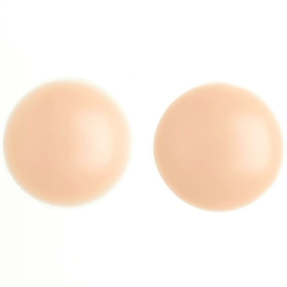 (PACK OF 5) Seamless Nude Silicone Reusable Nipple Covers (Beige)